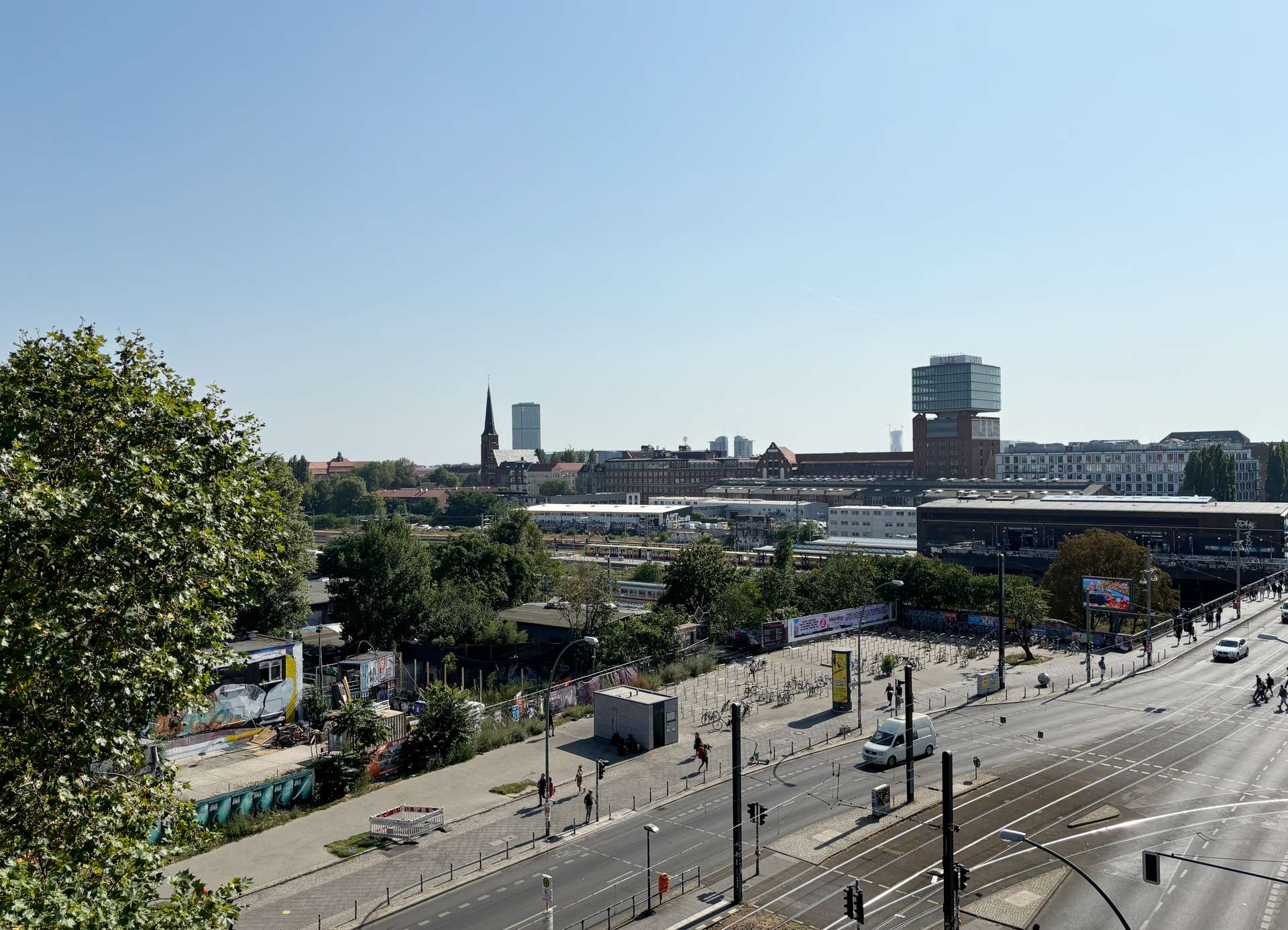 Ausblick - Arbeiten nahe Bahnhof Warschauer Straße